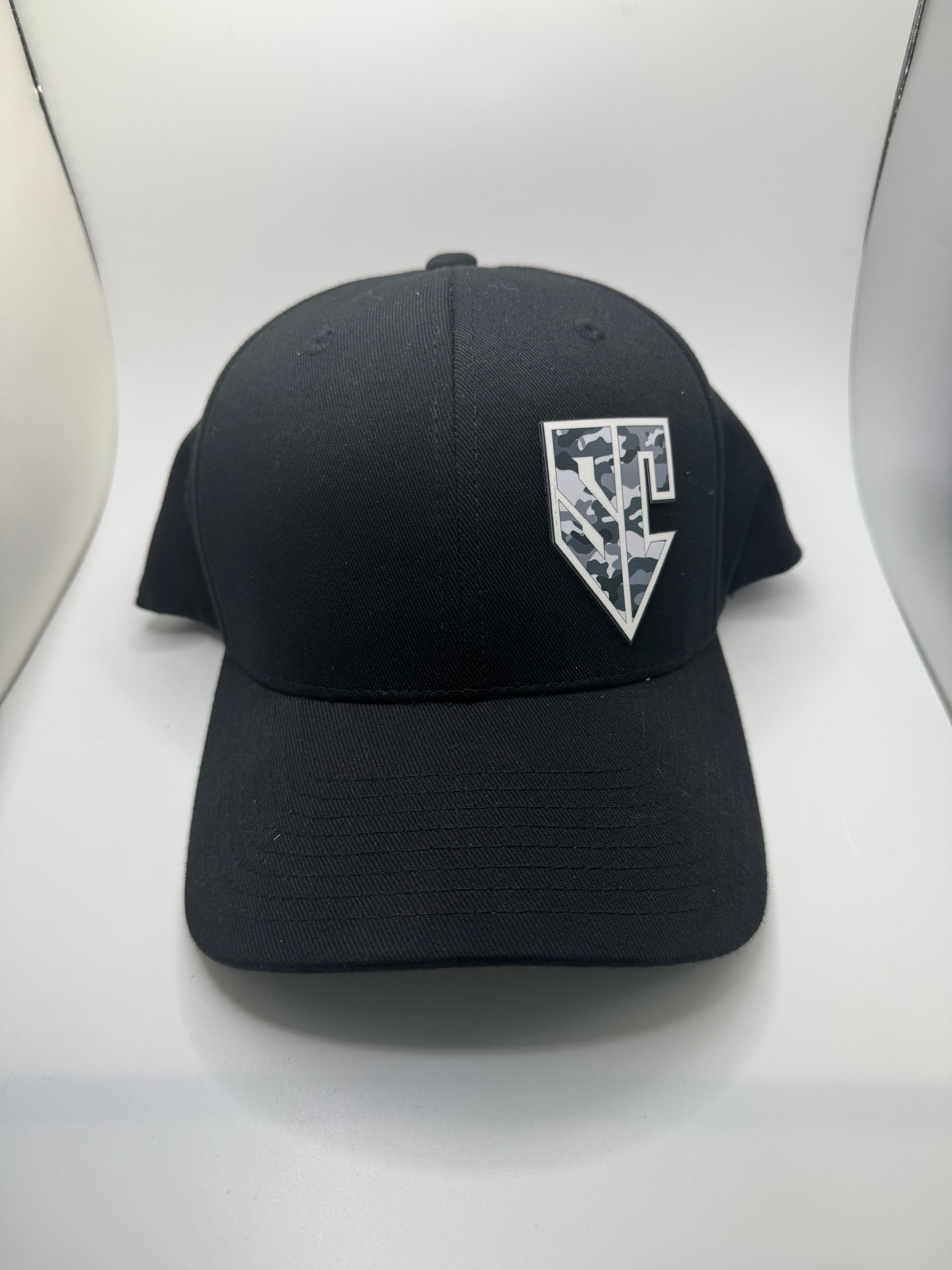 Camo SC Black Fitted Hat